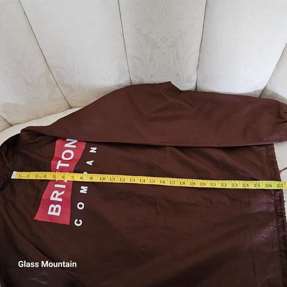 Brixton Maroon Windbreaker Jacket - Picture 12 of 13